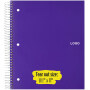 Spiral Notebook, 5 Subject, College Ruled Paper